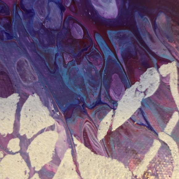 HANDCRAFTED Abstract Heart Painting HANDMADE HANDPAINTED Home Wall Art Decor - Picture 6 of 17